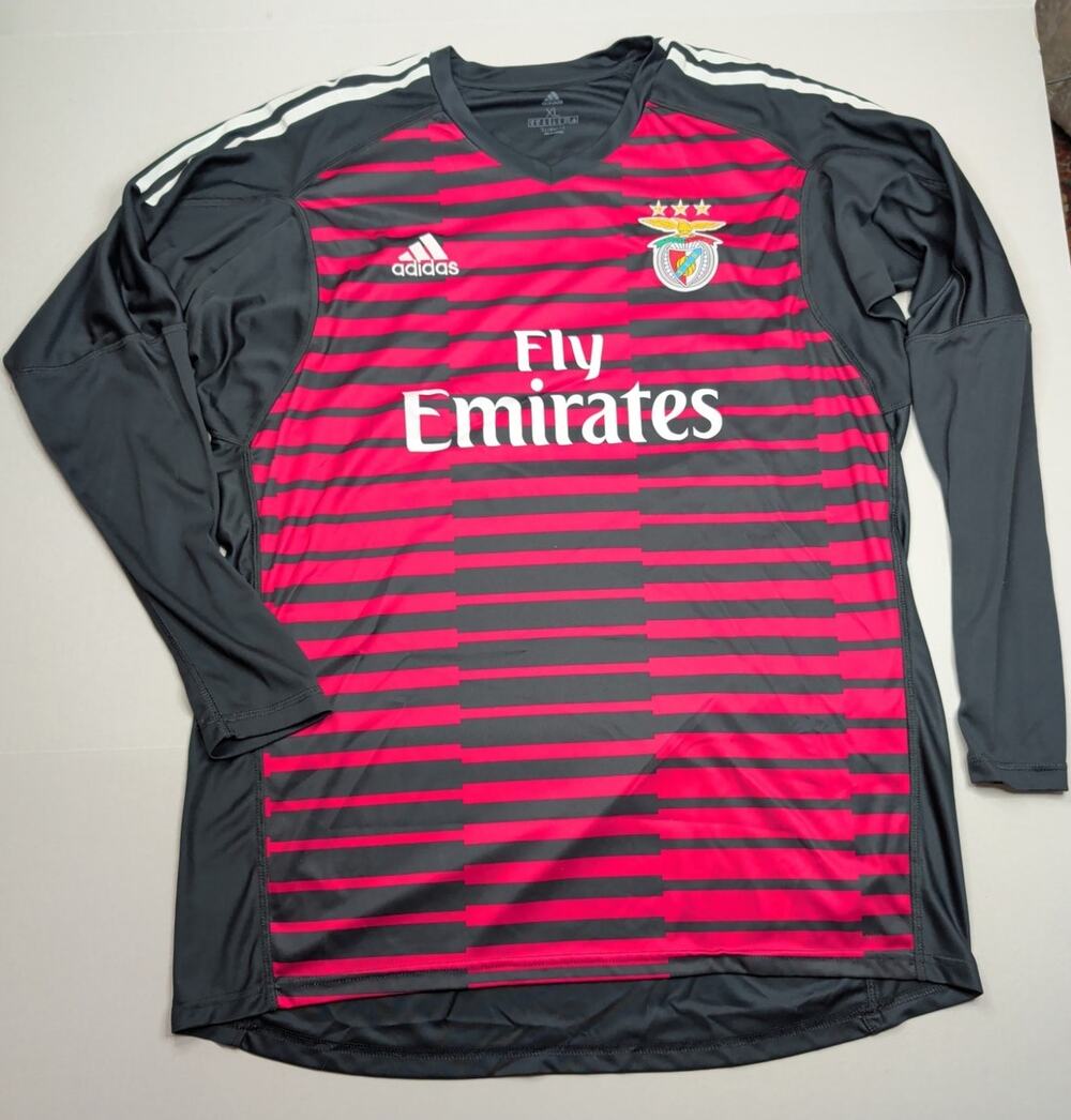 Adidas SL Benfica 2018-19 Goalkeeper Jersey Red Gray Fly Emirates Mens XL SAGRES
